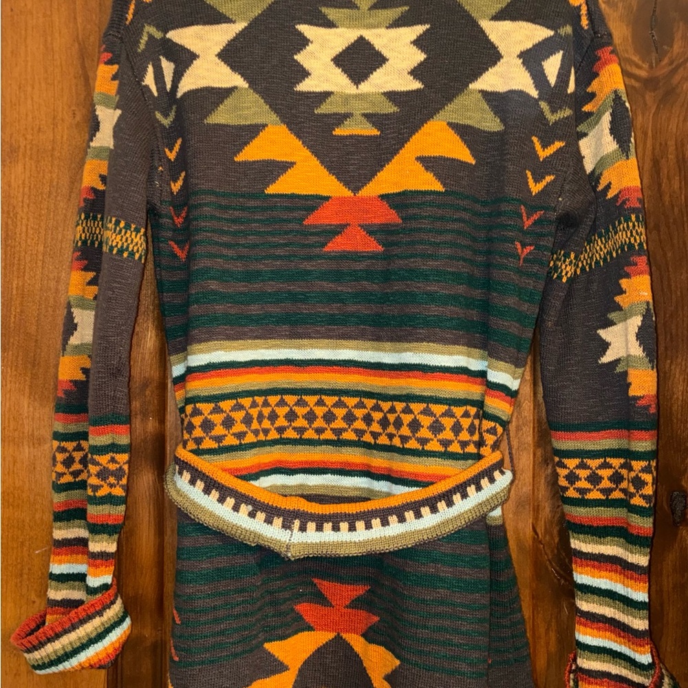 Faherty Paloma Duster Cardigan Yellowtail Knit Long Sweater Small - Picture 5 of 8